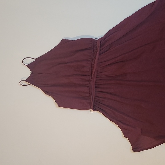 LOFT Red Asymmetrical Halter Sundress - Picture 8 of 9